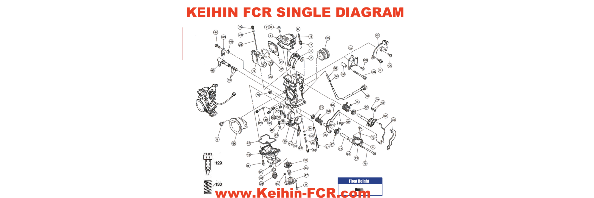 KEIHIN FCR SINGLE DIAGRAM-